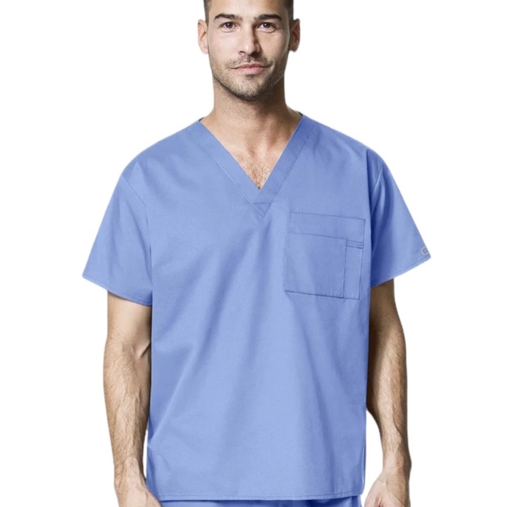 NWT WonderWink Blue Men's Scrub top size XL
